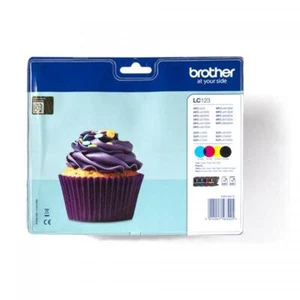 Brother LC-123VALBP cartuccia d'inchiostro 4 pz Originale Nero, Ciano, Magenta, - Foto 1 di 1