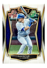 2021 Panini Select Premier White Prizm #139 Gavin Lux /50 Los Angeles Dodgers