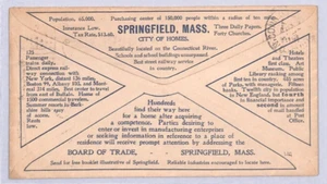 USA Advert Cover *IRON STEEL HARDWARE* Springfield Mass 1900 FLAG Machine YU43 - Picture 1 of 10