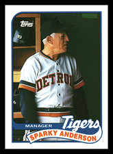 1989 Topps Sparky Anderson HOF #193 NM-MINT Detroit Tigers