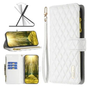 Zipper Flip Leather Wallet Magnetic Case Stand Card Bag Cover For Various Phone - Picture 1 of 13
