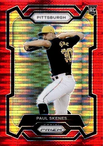 Panini Red Pulsar Prizms 118 2024 Paul Skenes Pittsburgh Pirates RC/399 - Imagen 1 de 2