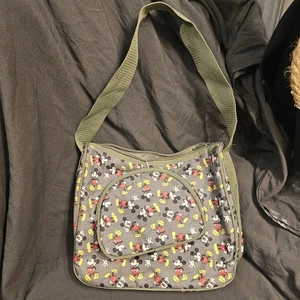 Disney Mickey Mouse grün Handtasche Geldbeutel Sachel Beuteltasche & Münzbörse - Bild 1 von 6