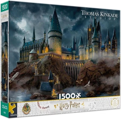 Rompecabezas Ceaco - Thomas Kinkade - Harry Potter - Castillo de Hogwarts - 1500 piezas...  Foto 1 de 4
