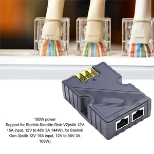 Poe Injector 48-57V 150W POE Injector Effiziente Stromversorgung 10 100 1000 - Photo 1/24