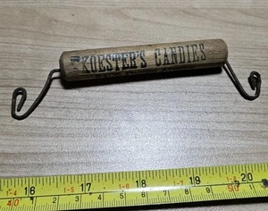 Vintage Koester's Candies Wildwood NJ Advertising Wood Package Carrier - Bild 1 von 4