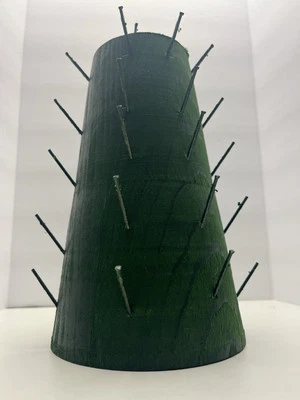 Colonial Williamsburg PEQUEÑO Madera Manzana Cono y Caja 8" Madera Topiario De Colección Foto 1 de 4