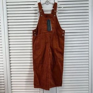 SUNDAY COLLECTIVE Corduroy Overalls Autumnal Kids Size 4Y brand new with tags - Picture 1 of 7