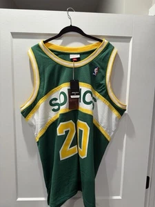 Gary Payton SuperSonics Mitchell And Ness Green Jersey Size 3XL NWT - Picture 1 of 2