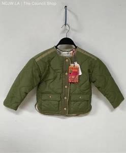 NWT Kids Scotch & Soda Green Reversible All Over Print Jacket - Size 6 - Picture 1 of 12