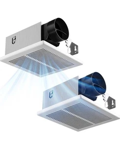 Bathroom Exhaust Fan 2 Pack, 1.0 Sones, 80 CFM, Low Noise, Easy to Install, C... - Picture 1 of 8