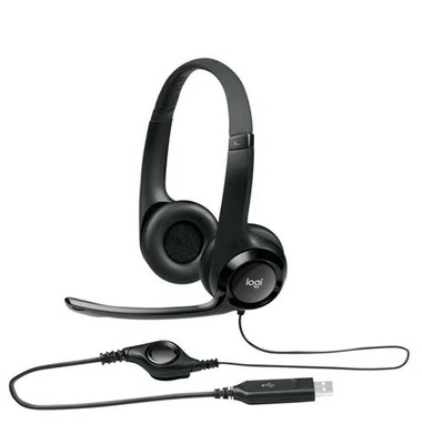 Logitech - Cuffie con cavo USB H390 - Grafite - Immagine 1 di 4