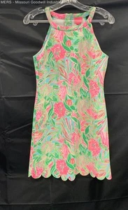 Lilly Pulitzer Girl's Sophelia Shift Dress W/Scallop Edges - Size 16 - Picture 1 of 4