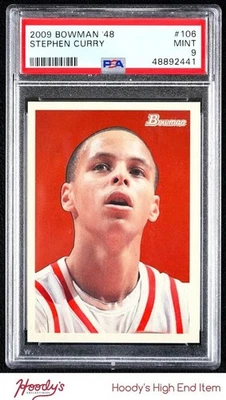2009-10 Bowman '48 #106 Stephen Curry RC Rookie 1376/2009 PSA 9 MINT WARRIORS - Image 1 of 2