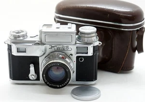 Kiev-3 Soviet 35 mm rangefinder camera Zeiss Contax successo Jupiter-8 2/50 Lens - Picture 1 of 10