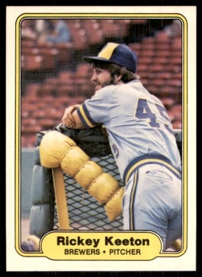 1982 Fleer #146 Rickey Keeton Milwaukee Brewers - Image 1 of 2