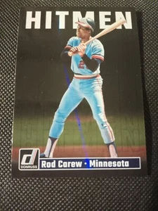 Tarjeta de béisbol 2023 Rod Carew Donruss Hitmen #HM14 Minnesota Twins Angels - Imagen 1 de 2