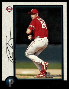 1998 Bowman 127 Ryan Brannan   Philadelphia Phillies  Baseball Card