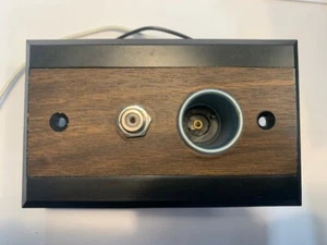 American Motorhome RV 5th Wheel Antenna 12V Receptacle Vintage Brown - Picture 1 of 2