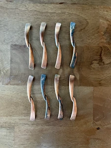 5 Vintage MCM Copper Amerock Bowtie Drawer Pull/Cabinet Handles Hardware - Picture 1 of 8