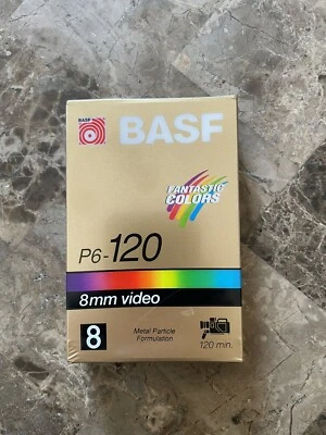 BASF P6-120 8MM VIDEO 120 MIN new sealed - Image 1 of 4