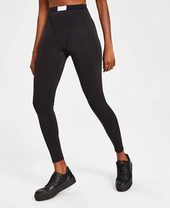 New Jenni Jenni Style Not Size Women's a Deep Black Leggings Size L - Picture 1 of 8