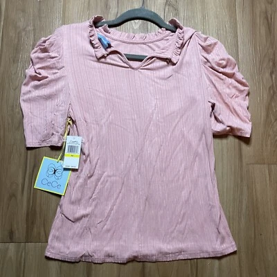 CeCe L'amour блузка верхний короткий рукав женщин средний новый с Ярлыками $60 Рекомендуемая розничная цена производителя вискоза - Изображение 1 из 4