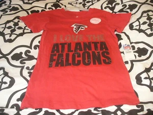  NFL Atlanta Falcons Team Apparel Girl's "T-Shirt Its All About Attitude" NWT - Picture 1 of 4