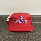 DS NWT Rare Vintage 90s Starter Washington Bullets Snapback Hat NBA Red Cap