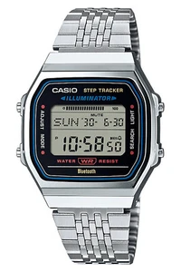 CASIO Vintage Iconic Armbanduhr Digital Bluetooth Stahlfarben ABL-100WE-1AEF - Picture 1 of 4