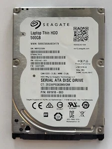 ST500LT012, PN: 1DG142-021, SN: WBYDZGB9,WU,FW: 1003YAM1, Seagate 500Gb 2.5" HDD - Imagen 1 de 2