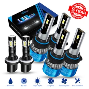 For GMC Yukon 2000-2006 - Combo LED Headlight Fog Light Bulbs kit 6x White 8000k - Picture 1 of 18