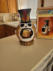 VOODOO Virtual Flame Chimnea Light Nightlight Tiki Pool House Bar Tropical Beach - Picture 1 of 3