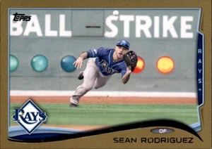 2014 Topps Sean Rodriguez #d /2014 Gold Parallel Insert PWE Rays #359 - Picture 1 of 2