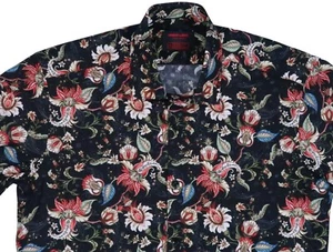 NEW JARED LANG AFTER HOURS WHITE LOTUS MENS MEDIUM BUTTON UP DRESS SHIRT PAISLEY - Picture 1 of 12