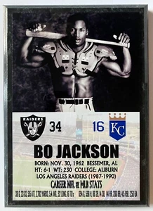 BO JACKSON KANSAS CITY ROYALS FULL COLOR SUBLIMATION PLAQUE - Picture 1 of 1