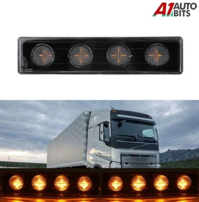 For Scania Truck 24v Led Orange Amber 1X Sun Visor Marker Position Lamp Light - Image 1 of 4
