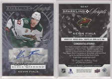 2021-22 Upper Deck Black Diamond Sparkling Scripts Auto Kevin Fiala #SC-KF Auto