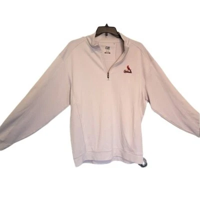 Sudadera Cutter & Buck DryTec XLT para hombre Cardenales Béisbol Logo Cremallera @cuello Foto 1 de 4
