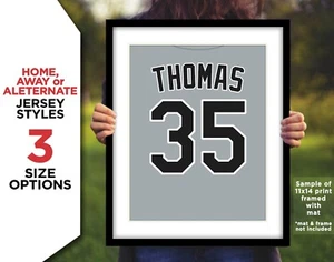 FRANK THOMAS Jersey Photo Picture Art CHICAGO WHITE SOX 8x10 11x14 or 16x20 - Picture 1 of 7