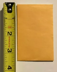 Small Coin Envelopes 75 Count 2-1/4 x 3-1/2" Kraft #1 Manila Gummed Universal - Picture 1 of 4