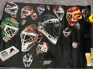Molson Beer The Many Faces Of Hockey Vintage NHL Goalie Mask Helmet POSTER Sign - Picture 1 of 6