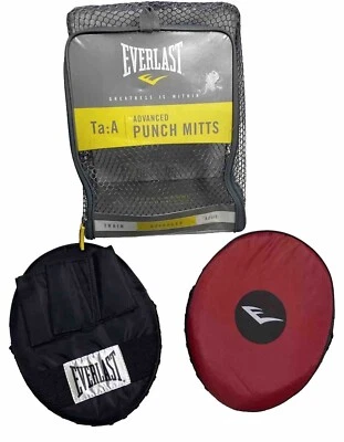 Everlast Advanced Punch Mitts Blocking Training Pads Ta:A 4316 - Adult Pair New - Image 1 of 4