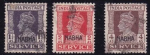 INDIA NABHA 1943 KING GEORGE VI - Picture 1 of 1