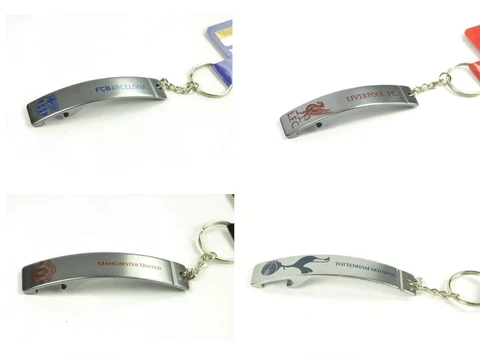 Sleek Football Club Metal Bottle Opener Keyring Keychain Fan Gift Team Cover