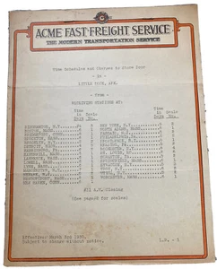 Vintage 1932 Acme Freight Letterhead to Nona Lee Dress Co Conway Arkansas AR - Picture 1 of 5