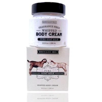 Beekman 1802 Loción Pura Sin Fragancia Leche de Cabra Crema Corporal Batida 8 OZ Nuevo Foto 1 de 4