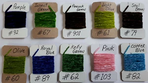 1 = 3yd CHENILLE "SMALL size #0 " choose your colors { PRICE FOR ONE COLOR } - Picture 1 of 12