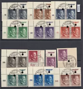 GG 1941, Mi.-Nr. 71-82 gestempelt Oberrand mit HZ - Bild 1 von 1