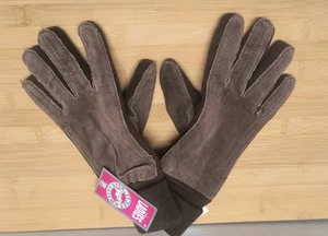 Guantes de Cuero Marrón Genuino Damas Talla M Invierno Clásico París Accesorios NUEVO - Imagen 1 de 9
